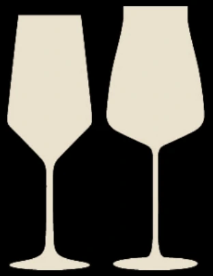 Originalillustration des Bordeaux-Glases