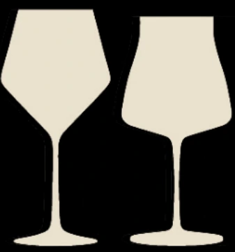 Originalillustration des Burgunder-Glases